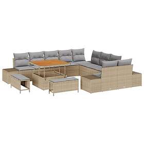 vidaXL Garden Sofa Set with Cushion 13 Pieces 3362837
