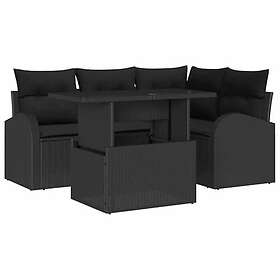 vidaXL Garden Sofa Set with Cushion 5 Pieces 3348639