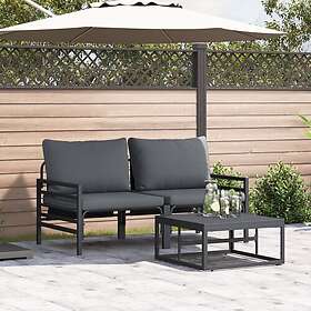 vidaXL Garden Sofa Set with Cushion 3 Pieces 3378961