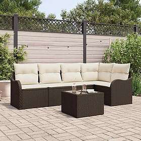 vidaXL Hage Sofasett med Pute 6 Deler 3345708