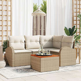 vidaXL Garden Sofa Set with Cushion 5 Pieces 3347575