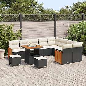 vidaXL Hage Sofasett med Pute 12 Deler 3363340