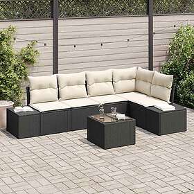 vidaXL Hage Sofasett med Oppbevaring 4 Deler 3355736