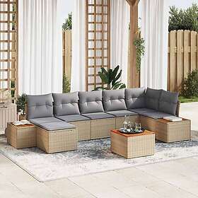 vidaXL Garden Sofa Set with Cushion 8 Pieces 3348136