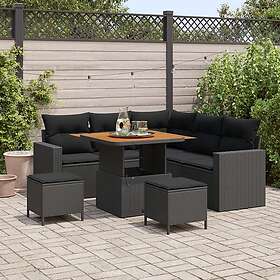 vidaXL Garden Sofa Set Height-Adjustable 8 Pieces 3361609