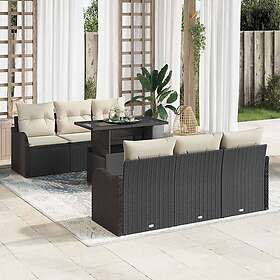 vidaXL Ensemble Canapé de Jardin avec Coussin Manuel 7 Pièces 3357120