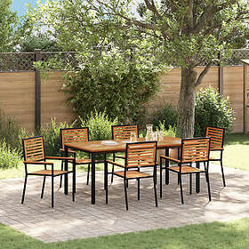 vidaXL Garden Dining Set 7 Pieces 3365502