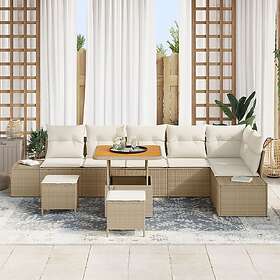 vidaXL Garden Sofa Set with Cushion 9 Pieces 3362801