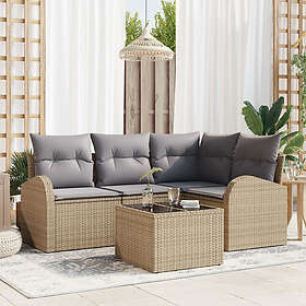 vidaXL Garden Sofa Set with Cushions 5 Pieces 3354699