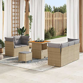 vidaXL Garden Sofa Set with Cushions 8 Pieces 3361427