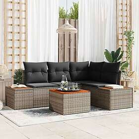 vidaXL Garden Sofa Set with Cushion 4 Pieces 3356749