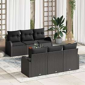 vidaXL Hage Sofasett med Oppbevaring 7 Deler 3356196