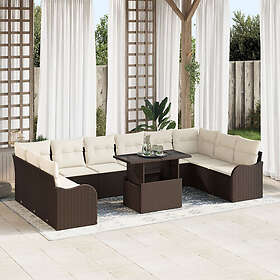 vidaXL Hage Sofasett med Puter 11 Deler 3357271