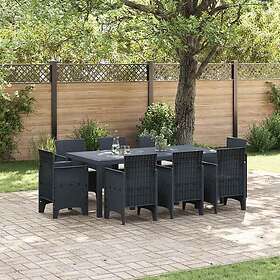 vidaXL Hage Spisegruppe 9 Deler 3378576