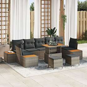 vidaXL Garden Sofa Set with Cushions 10 Pieces 3362903