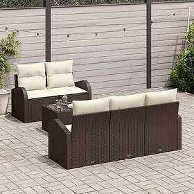 vidaXL Leone Hage Sofasett med Oppbevaring 6 Deler 3354587