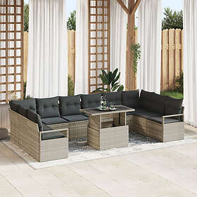 vidaXL Garden Sofa Set with Cushion 11 Pieces 3357635