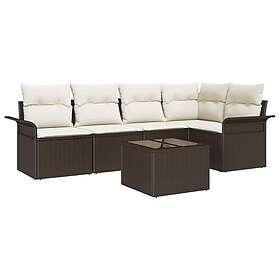 vidaXL Garden Sofa Set with Cushion 6 Pieces 3345368