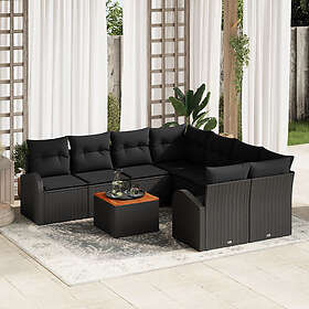 vidaXL Garden Sofa Set with Cushion 9 Pieces 3347562