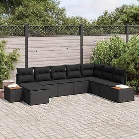 vidaXL Hage Sofasett med Pute 9 Deler 3356813