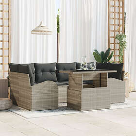 vidaXL Garden Sofa Set with Cushion 7 Pieces 3348578