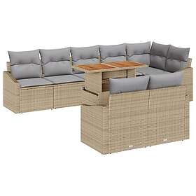 vidaXL Garden Sofa Set with Storage 9 Pieces 3358590