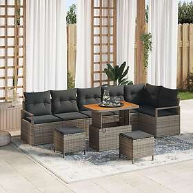 vidaXL Garden Sofa Set with Cushion 9 Pieces 3362548