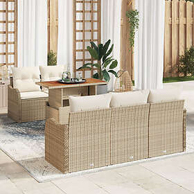 vidaXL Ensemble Canapé de Jardin avec Coussin 6 Pièces 3349399