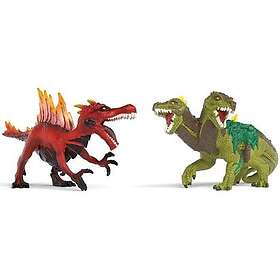 Schleich Dinosaurs Fire Saurian vs. Jungle Lizard 70834