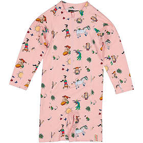 Geggamoja Pippi Långstrump UV-Dräkt Rosa 134/140 (Jr)