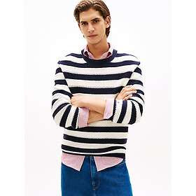 Tommy Hilfiger Crochet Block Stripe Crew Neck (Miehet)