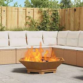 vidaXL Fire Pit 100x100x28cm 858999