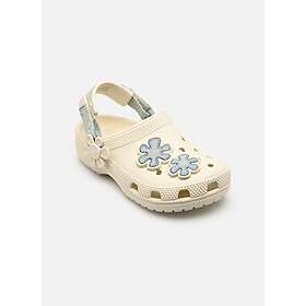 Crocs Classic Denim Flower Adjustable Backstrap (Jr)