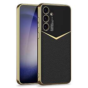 Skalo PU Nahkakotelo Kultareunuksella Samsung Galaxy S25+:lle