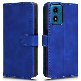 Skalo Mat PU Læder Tegnebogsetui for Motorola Moto E14 4G