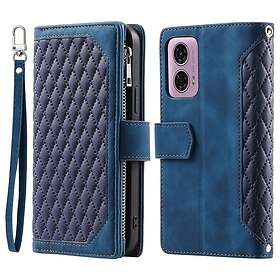 Skalo Big Wallet Quiltat Kotelo laitteelle Motorola Moto E14 4G