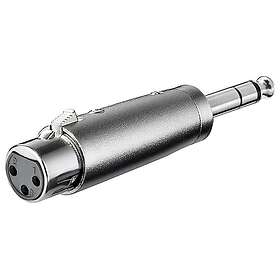 Goobay 63975244 XLR Hona till 1/4 tum (6.35mm) Hane Adapter