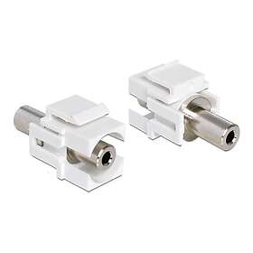 DeLock 3,5mm Hunn til 3,5mm Hunn Keystone-adapter
