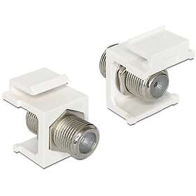 DeLock Keystone F-liitin Kytkin 75 Ohm (49120701)