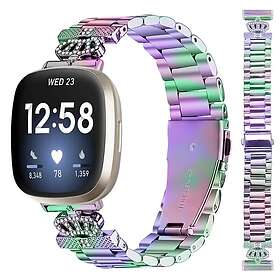 INF Kolmen Helmen Kimalteleva Ranneke Fitbit Versa 3/4/Sense 2:lle