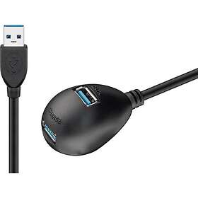 Goobay 63974552 USB-A till USB-A USB 3.0 1.5 m Monterbar