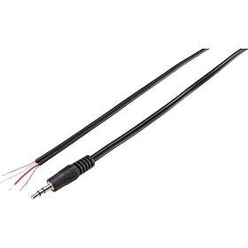TRU COMPONENTS Câble Stéréo Extrémité Ouverte 3.5mm 1662325