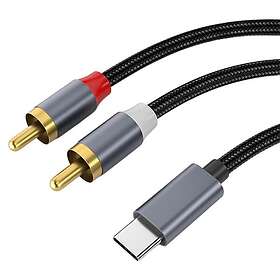 NÖRDIC USB-C til RCA Lydkabel 2m 126446918
