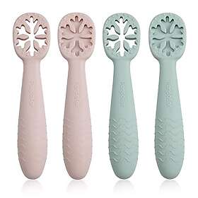 PandaEar Baby Educational Spoons Set of 4