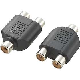 Speaka Professional 718340 RCA Y-adapter 2 x RCA hona till 1 x RCA hane