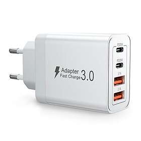USB Multiport Fast Charger Wall Adapter with -C Cable 40W