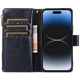 CaseOnline Vetoketju 2-in-1 Lompakkokotelo laitteelle Apple iPhone 15