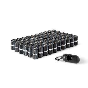 Amazon Basics hundbajs-/avfallspåsar med dispenser och koppelklämma, oparfymerade, 900 påsar