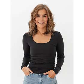 Only Ea Long Sleeve 2-Way Deep Neck T-shirt (Dame)