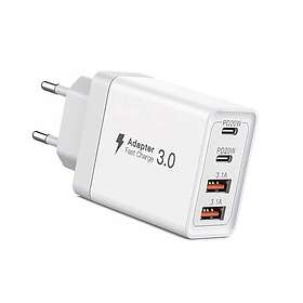 kiorziesk 4 USB C PD et USB A Type C Chargeur Mural 40W